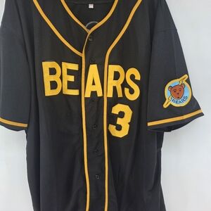 Bad News Bears Baseball Jersey #3 Black 3XL Tanner Boyle NWOT Stitched